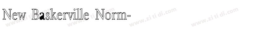 New Baskerville Norm字体转换